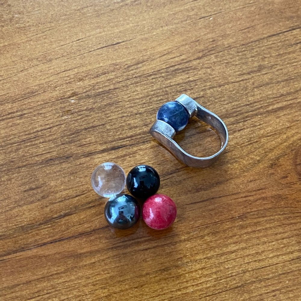 Silpada Interchangeable Stone Ring Set - image 2